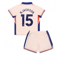 Chelsea Nicolas Jackson #15 Koszulka Wyjazdowa dzieci 2024-25 Krótki Rękaw (+ krótkie spodenki)